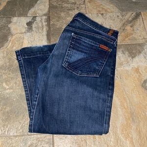 7 for all man kind wide leg flare jeans!